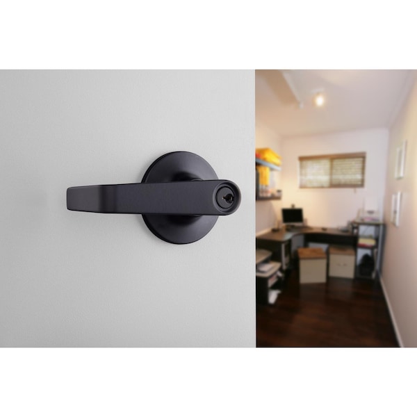 Brinks Commercial Brinks Commercial Matte Black Entry Lever 2 in. - BC40098
