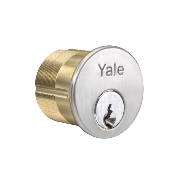 Yale Commercial 1-1/8" 6 Pin Mortise Cylinder with GB Keyway US26D (626) Satin Chrome Finish - 2153GB626