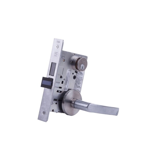 Yale Mortise Office Entry Lock, MOR Trim, Satin Chrome - MOR8807FL 626