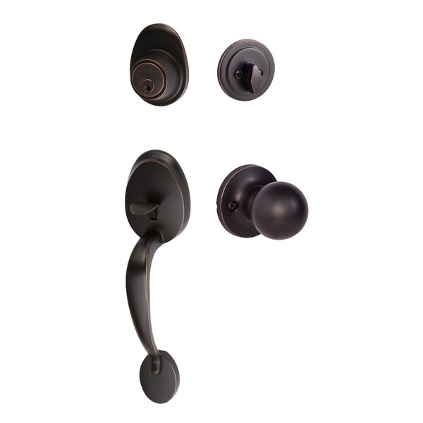 Sure-Loc Hardware Sure-Loc Hardware Alta Handleset, Tahoe Handleset Trim, Vintage Bronze - AT507-TA 11P
