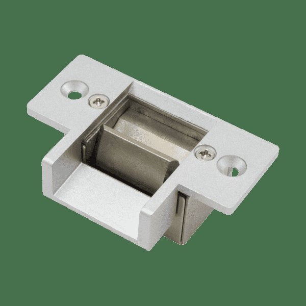 Seco-Larm Mini No-Cut Electric Door Strike. Includes stainless steel no-cut and silver aluminum low - SLM-SD-991A-D1Q