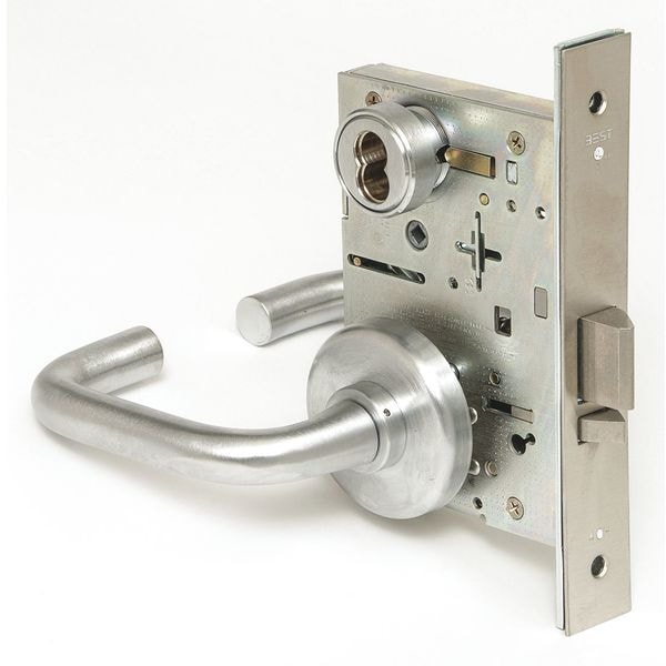 Best Mortise Lockset, Lever, 40H Rose, Ser. 40H, Grd. 1, Storeroom - 45H7D3H626