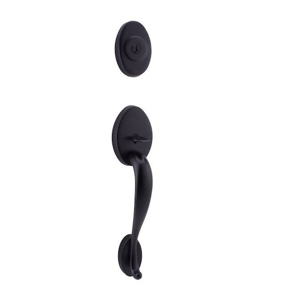 Weslock Lexington Exterior Active Handleset Black - 02115-2--002D