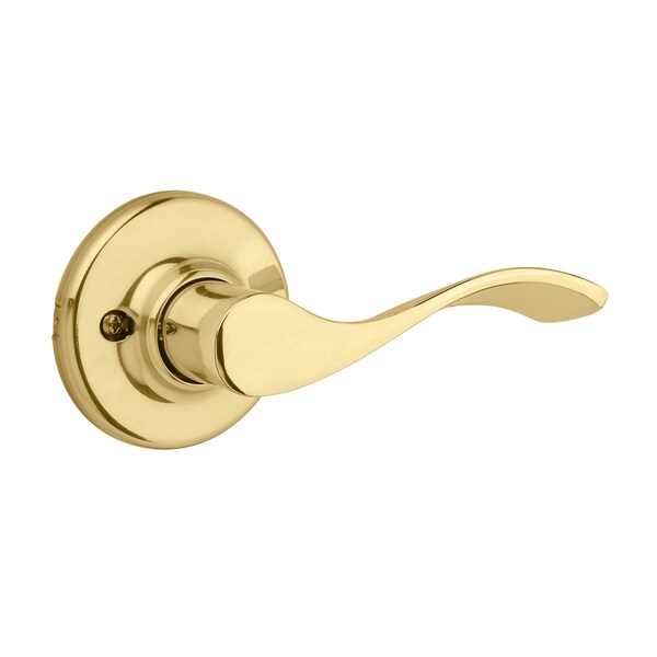 Kwikset Balboa Lever Passage Door Lock with New Chassis and 6AL Latch and RCS Strike Bright Brass Finish - 200BL-3
