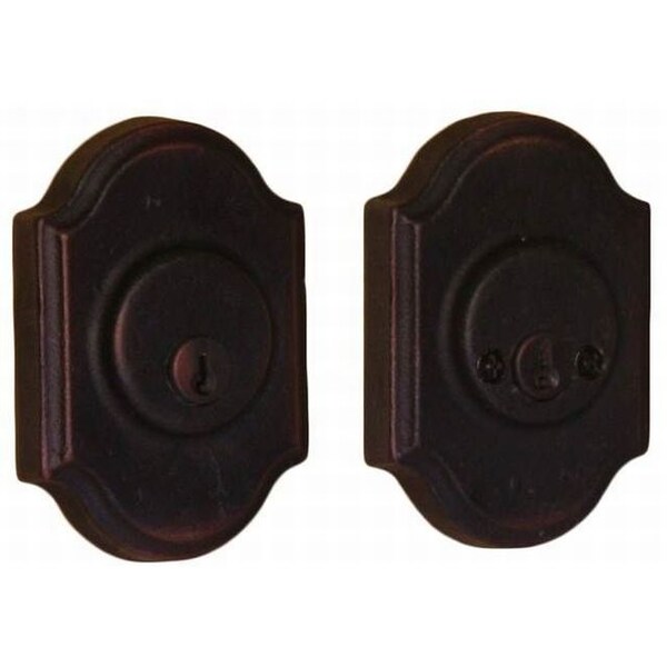 Weslock Premiere DBL CYL Deadbolt ADJ Latch Deadbolt Strike Oil Rubbed Bronze - 07572-1-1SL23