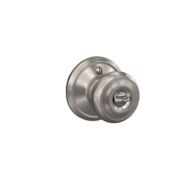 Schlage Schlage Georgian Satin Nickel Entry Door Knob 1-3/4 in. - F51VGEO619