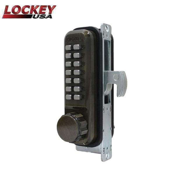 Lockey Lockey: 2950 Narrow-Stile Mechanical Keypad Keyless Hook Bolt - LK-2950-MG