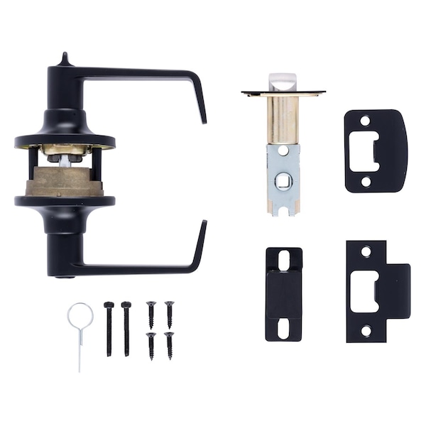 Brinks Commercial Brinks Commercial Matte Black Privacy Lever Right or Left Handed - BC40100