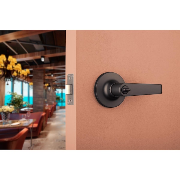 Brinks Commercial Brinks Commercial Matte Black Privacy Lever Right or Left Handed - BC40100