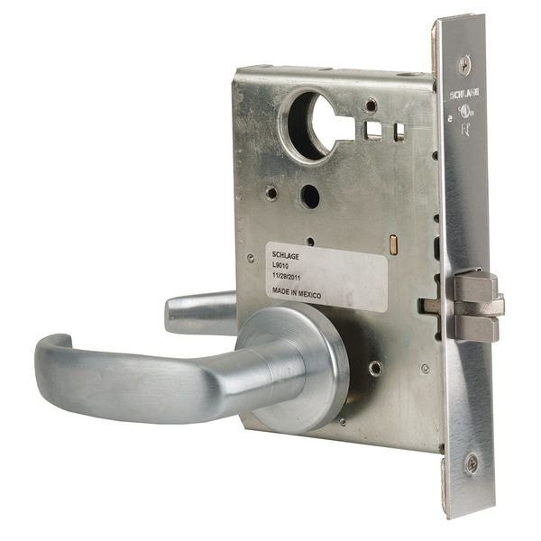 Schlage Schlage Mortise Passage Lockset, Lever, Passage - L9010 17A 626