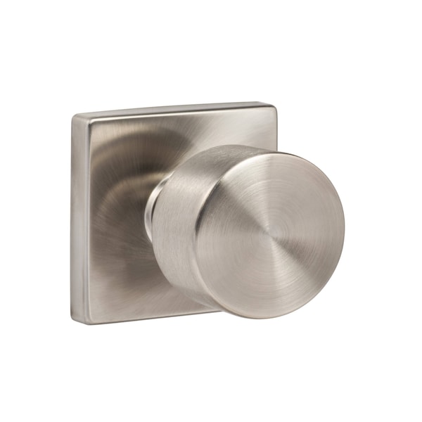 Sure-Loc Hardware Sure-Loc Hardware Bergen Square Passage Knobset, Satin Stainless - BG101-SQ 32D