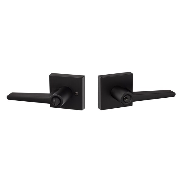 Sure-Loc Hardware Sure-Loc Hardware Basel Square Entry Lever, Flat Black - BS107-SQ FBL