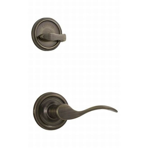 Weslock LH Bordeau Interior SGL CYL Handleset Trim Antique Brass - L2100--UASL20