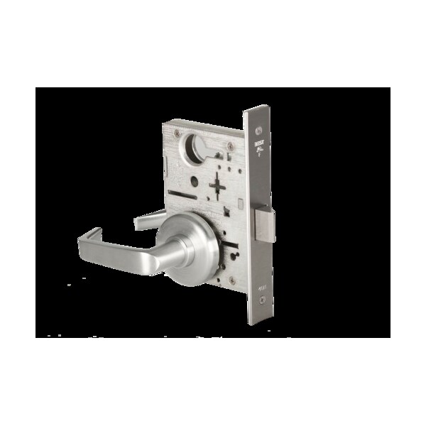 Best Mortise 45H Lock, Passage, Lever, Rose, Satin Chrome, LH - 45H0N15H626LH