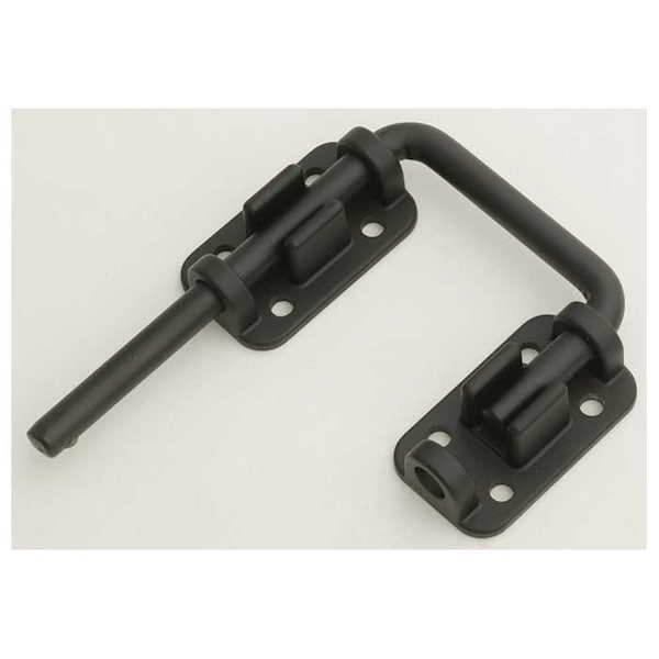 Harry Engerts Co Patio Door Drop-in Security Latch Bolt, Black Powder Coat, 2 Shackle Width - 20SDL-BK