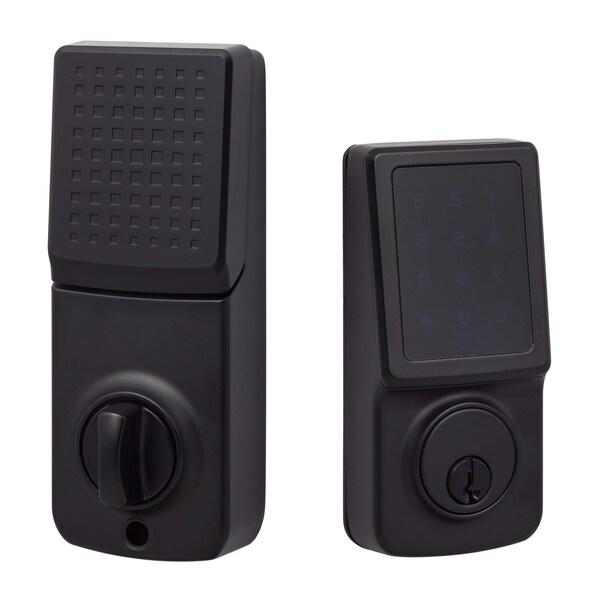 Sure-Loc Hardware Sure-Loc Hardware Touch Screen Deadbolt With Z Wave Function, Flat Black - DK201-TSZW FBL