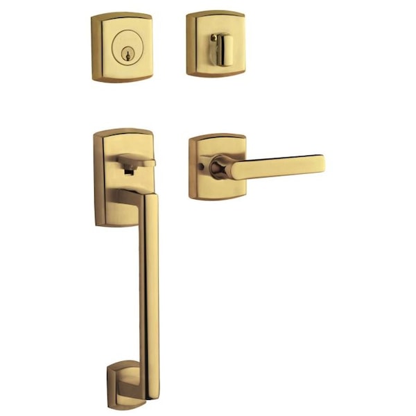 Baldwin Entry Handlesets Unlacquered Brass - 85386.031.RENT