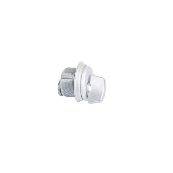 Global Door Controls 1 in. Zinc Thumbturn Mortise Lockbody for Adams Rite Type Storefront Door in Aluminum - TH1100-ZT-AL