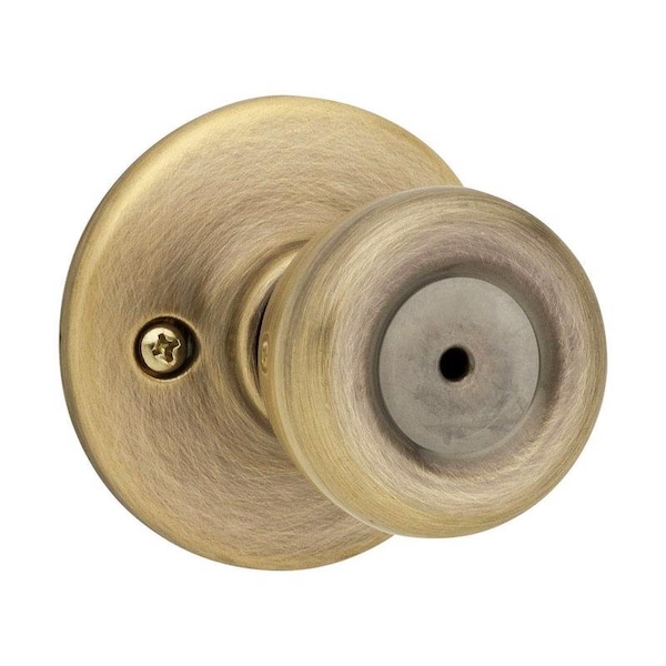 Kwikset Kwikset Tylo Antique Brass Privacy Knob Right or Left Handed - 93001-869