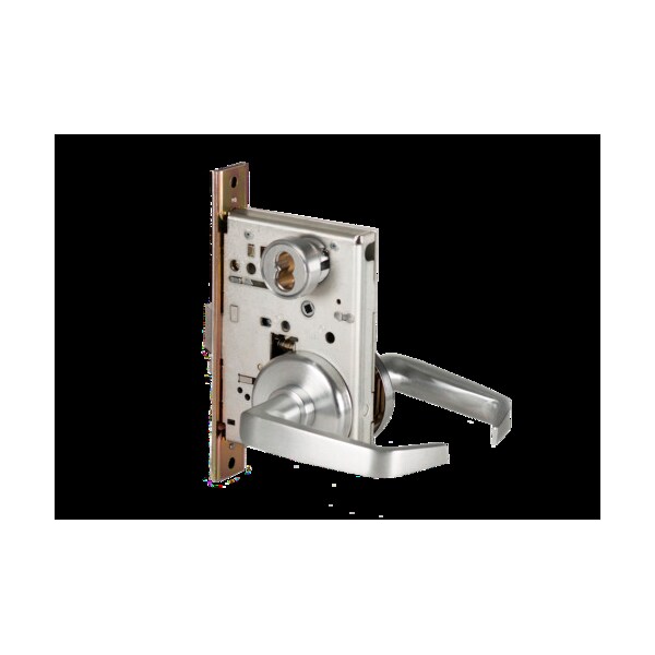Best Mortise 45H Lock, Storeroom, Lever, Rose, Satin Stainless, LH - 45H7D15H630LH