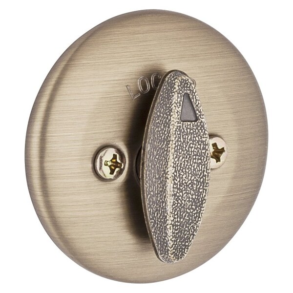 Kwikset Deadbolt, Alike Key, Steel, Antique Brass, 238 to 234 in Backset, K3 Keyway - 6605RCLRCSK3BX