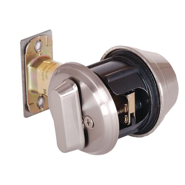 Dormakaba Deadbolt, QDB1, Satin Nickel, Heavy-Duty - QDB180619S4DBSSCKD