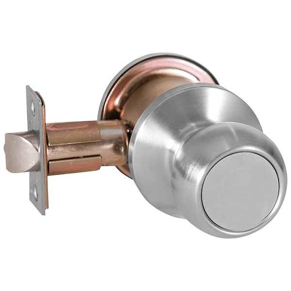 Best Grade 2 Exit Cylindrical Lock, Round Knob, Non-Keyed, Satin Chrome Finish, Non-handed - 6K30Y4CS3626