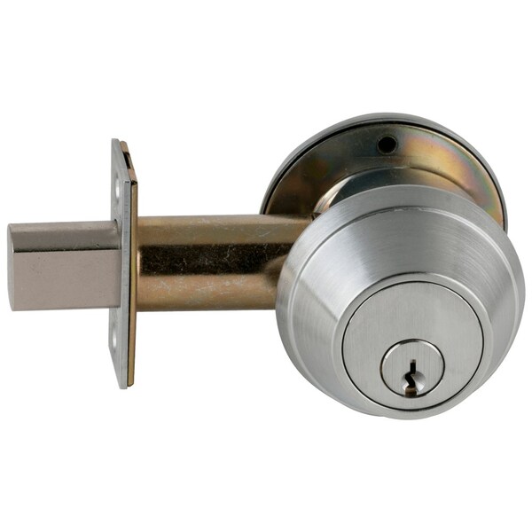 Schlage Grade 1 Single Cylinder Deadbolt, 2-3/4-in Backset, Conventional 6-Pin Cylinder, Keyed 5, S123 Keywa - B660P 626 S123