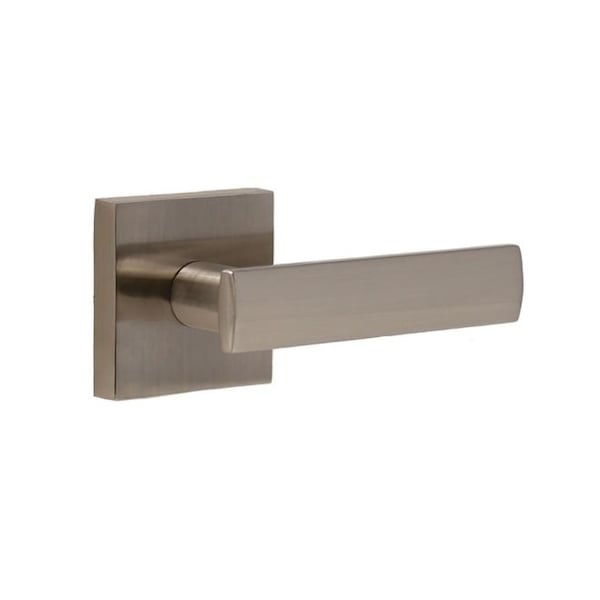 Weslock Utica Lever Passage Lock with Adjustable Latch and Full Lip Strike Satin Nickel Finish - 007003N3NFR20