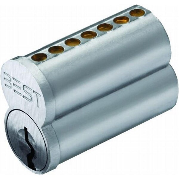 Parche Standard 7 Pin G Keyway Uncombinated Core, Satin Chrome - PA3860028