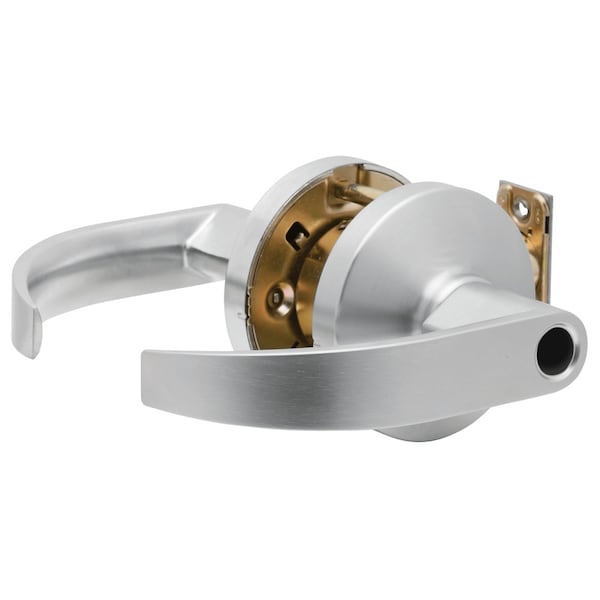 Falcon Grade 1 Push-Turnbutton Entrance Cylindrical Lock, Quantum Lever, Conventional Less Cylinder, Satin - K511LD Q 626