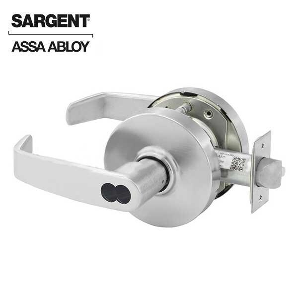 Sargent 10 Line Series Cylindrical Lock Mechanical Corridor Lock to accept SFIC Core L Trim L Rose Strike Li - SRG-28-70-10G54-LL-26D