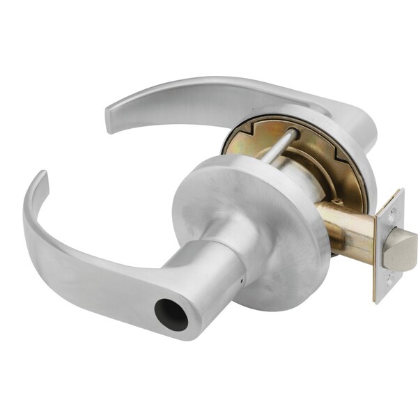 Falcon Grade 1 Entry Cylindrical Lock, Less Cylinder, Quantum Lever, Standard Rose, Satin Chrome Finish - T501LD Q 626