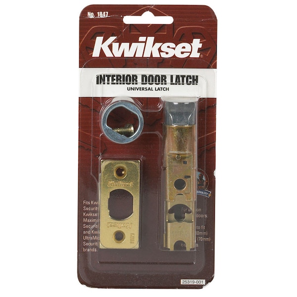 Kwikset Kwikset Bright Brass Gold Steel Door Latch 1 pk - 81826-001