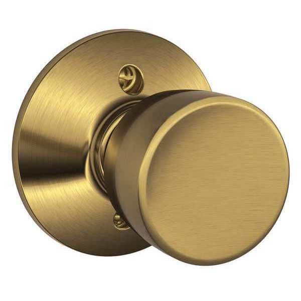 Schlage Antique Brass Dummy Knob Lockset, Bell - F170 BEL 609
