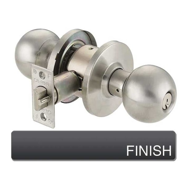 Cal-Royal BA Design Communicating Knob Lock, 2-3/4 Backset, ASA Strike, Schlage C Keyway, US10B Dark Bronze - BA04-10B