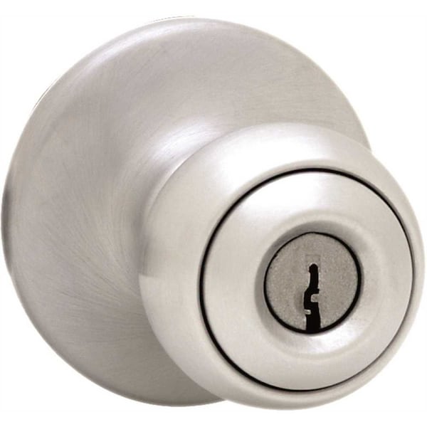 Kwikset Polo Satin Chrome Entry Door Knob - 400P 26D 6AL RCS KI BBPKG