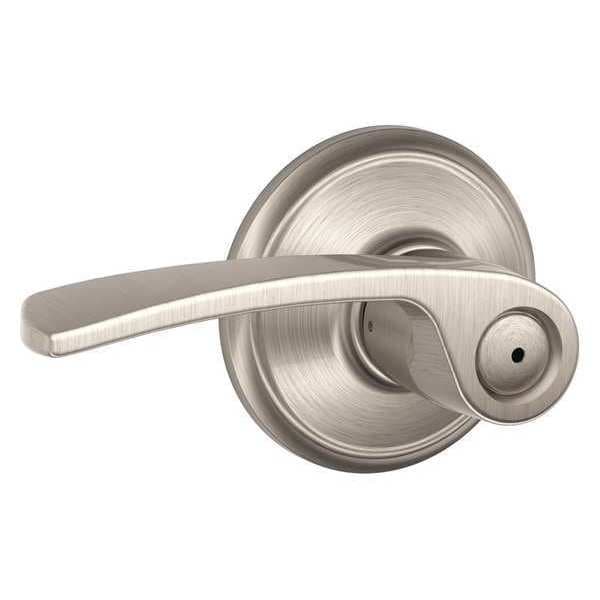 Schlage Satin Nickel Privacy Lever Lockset, Merano - F40 MER 619