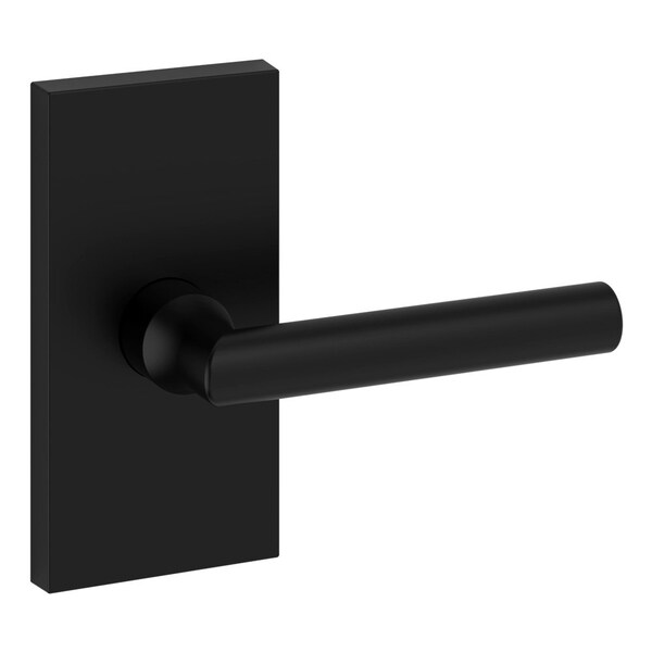 Baldwin Full Dummy Tube Lever and Contemporary 5in Rose Satin Black Finish - FDTUBCFR190