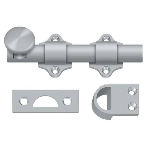 Deltana Dutch Door Bolt, Heavy Duty Satin Chrome 4" - DDB425U26D