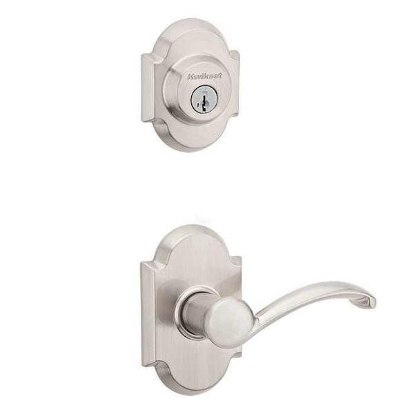 Kwikset Austin Lever Interior Double Cylinder Handleset Trim - 967AUL-RH-15-SMT