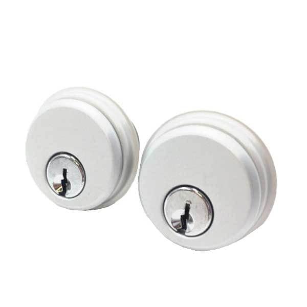 Kenaurd Kenaurd:ZINC Mortise Cylinder (KA2) - 1" - Aluminum Silver, PK 2 - SMC01-AL-SC1
