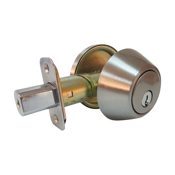 Faultless Faultless Satin Nickel Single Cylinder Deadbolt 1-3/4 in in. - DLX21