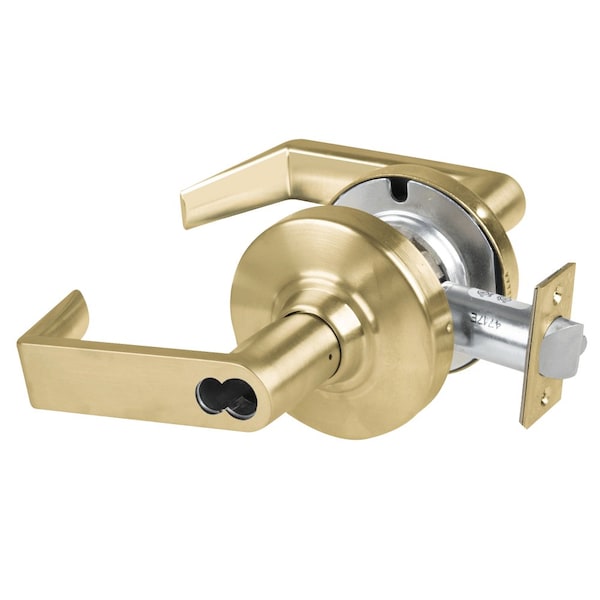 Schlage Grade 2 Storeroom Cylindrical Lock with Field Selectable Vandlgard, Rhodes Lever, SFIC Less Core, Sa - ALX80B RHO 606
