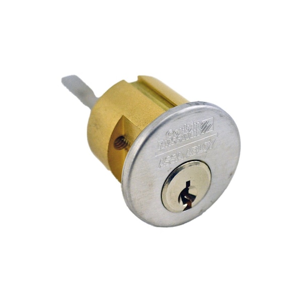 Corbin Russwin Conventional 6 Pin Rim Cylinder with 2" Tailpiece and 59B2 Keyway Satin Chrome - CR300020062659B2