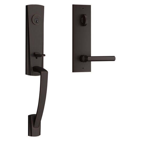 Baldwin Emergency Egress Miami Handleset with Tube Lever and Contemporary Square Escutcheon with 6AL - EEMIAXTUBCQE112