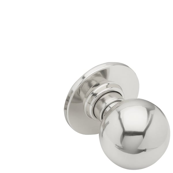 Schlage Grade 2 Dummy Cylindrical Lock, Orbit Knob, Non-Keyed, Bright Chrome Finish, Non-handed - A170 ORB 625