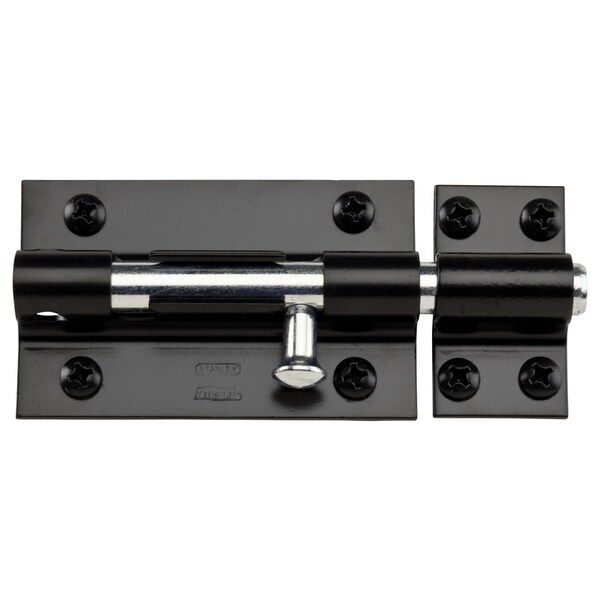 National Hardware National Hardware 5 in. L Black Steel Heavy Duty Barrel Bolt 1 pk - N152-121