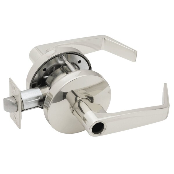 Falcon Grade 2 Storeroom Cylindrical Lock, Less Cylinder, Dane Lever, Standard Rose, Bright Chrome Finish - W581LD D 625