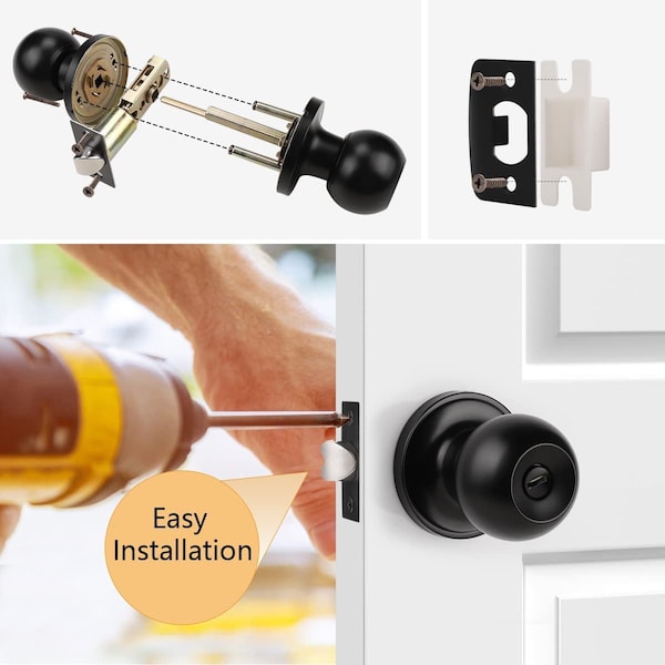 American Imaginations 3-in. W Door Lock_ - AI-36317